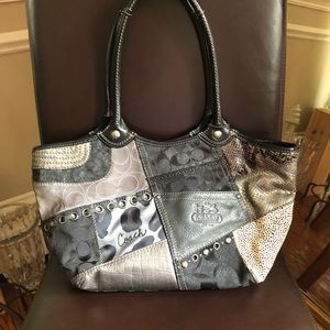 Coach patchwork shoulder bag
